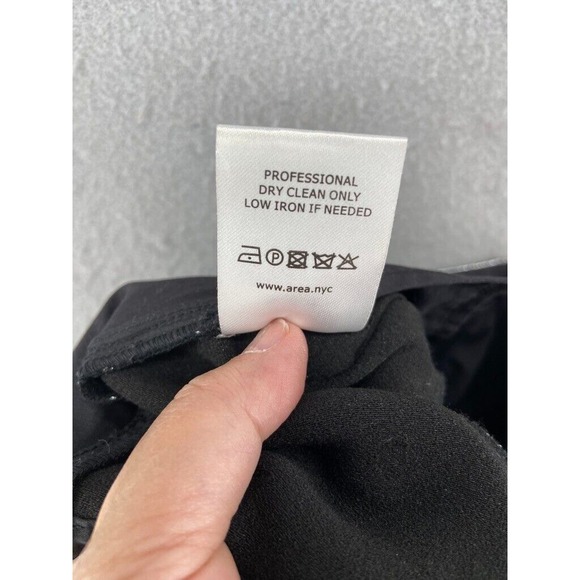 AREA Leggings Womens Size 6 Metallic Moto-knee Leggings In Silver Zip Leg Club - Picture 16 of 16